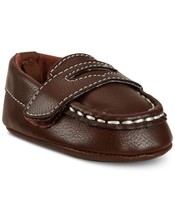 First Impressions Infant Boys Slip-On With Stay-Put Loafers Color Brown Size 4 - £36.09 GBP