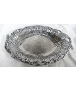 1996 Arthur Court Aluminum Grapes Vines Oval Serving Bowl Tray 13 3/8&quot; x... - $24.74