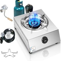 Propane Stove Single Burner Propane Stove 1 Burner 12000 BTU Dual Fuel Stove - £40.28 GBP