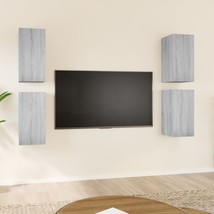 TV Cabinets 4 pcs Grey Sonoma 30.5x30x60 cm Engineered Wood - £89.55 GBP