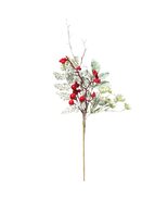 QSDGFH 6 pcs Artificial Berry Stem, 13.8in Christmas Red Berries Branche... - $162.00 CAD