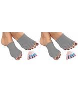 Non-slip Open Toe Yoga Socks, Socks for Pilates/Barre (2 Pairs) - £35.08 GBP