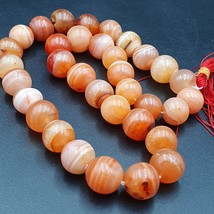 Buddhist Rosary Mala Prayer beads Tibet Nepal pink Himalayan Agate Beads - £113.75 GBP