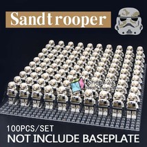 100pcs/set Sandtrooper The Desert Army Star Wars A New Hope Minifigures Block - £111.64 GBP