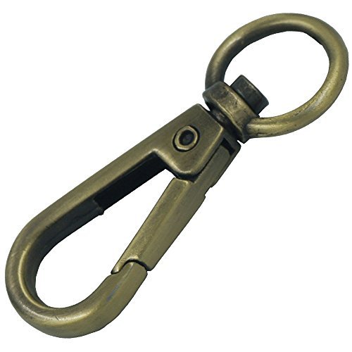 Bluemoona 20 Pcs - 13mm 1/2" SWIVEL CLIP SNAP Hook TRIGGER 4 Purse Keyring Rings