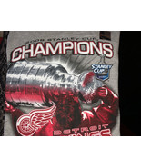 NEW Detroit Red Wings 2008 NHL Stanley Cup Gray Official Locker Room T-S... - $29.58