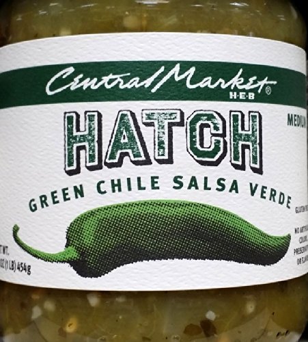Central Market HEB Salsa 16 Oz (Pack of 2) (Hatch Green Chili Salsa Verde - Medi - $23.73