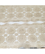 Vintage lace crochet long table runner set dresser scarfs cottage home d... - $45.49