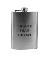 8oz Cheaper Than Therapy Flask L1 - $21.55