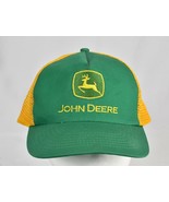 John Deere Trucker Style Hat Yellow Mesh Back Adjustable Strap Baseball Cap - $470.27 MXN