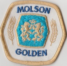 VINTAGE MOLSON GOLDEN CANADIAN BEER PATCH HAT JACKET BREWERY - £5.59 GBP