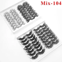  dramatic 5d mink false eyelashes fluffy soft eye lashes lashes thick long handmad fake thumb200