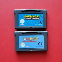 GBA Mario Advance Yoshi&#39;s Island &amp; Kart Game Boy Advance Lot Authentic Saves - £43.93 GBP