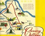 Canary Cottage Menu 1942 Kentucky Indiana Ohio Locations Pictorial Map C... - $84.10