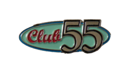 Club 55 Oval Enamel Lapel Hat Pin Badge - £7.82 GBP