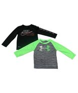 Under Armour Toddler Boys Set Of 2 Long Sleeve Shirts Size 2T (lot 90) - $344.18 MXN
