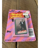 Vintage Topps trading Cards Michael Jackson Complete Set RARE King Of Po... - $335.07 MXN