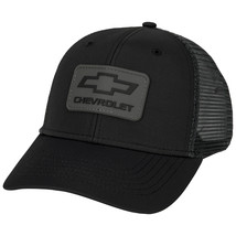 Chevy Logo Black and Grey Colorway Mesh Back Hat Grey - £21.19 GBP