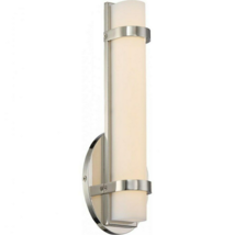 Nuvo Lighting Wall Sconce 62-931 Slice 12 Inch 13W 1 LED , Polished Nickel - £102.22 GBP