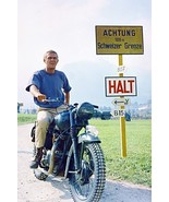 Steve McQueen bike 4x6 photo inch premium quality poster on 280gsm archi... - $5.99