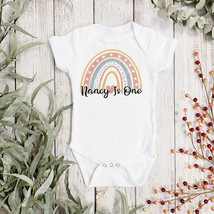 PERSONALISED Any Name &amp; Age Baby Vest - Rainbow -New Baby Personalised S... - $10.59