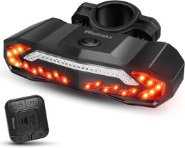 Wsdcam Smart Bike Tail Light With Turn Signals And Brake Light, Remote Control - £36.94 GBP
