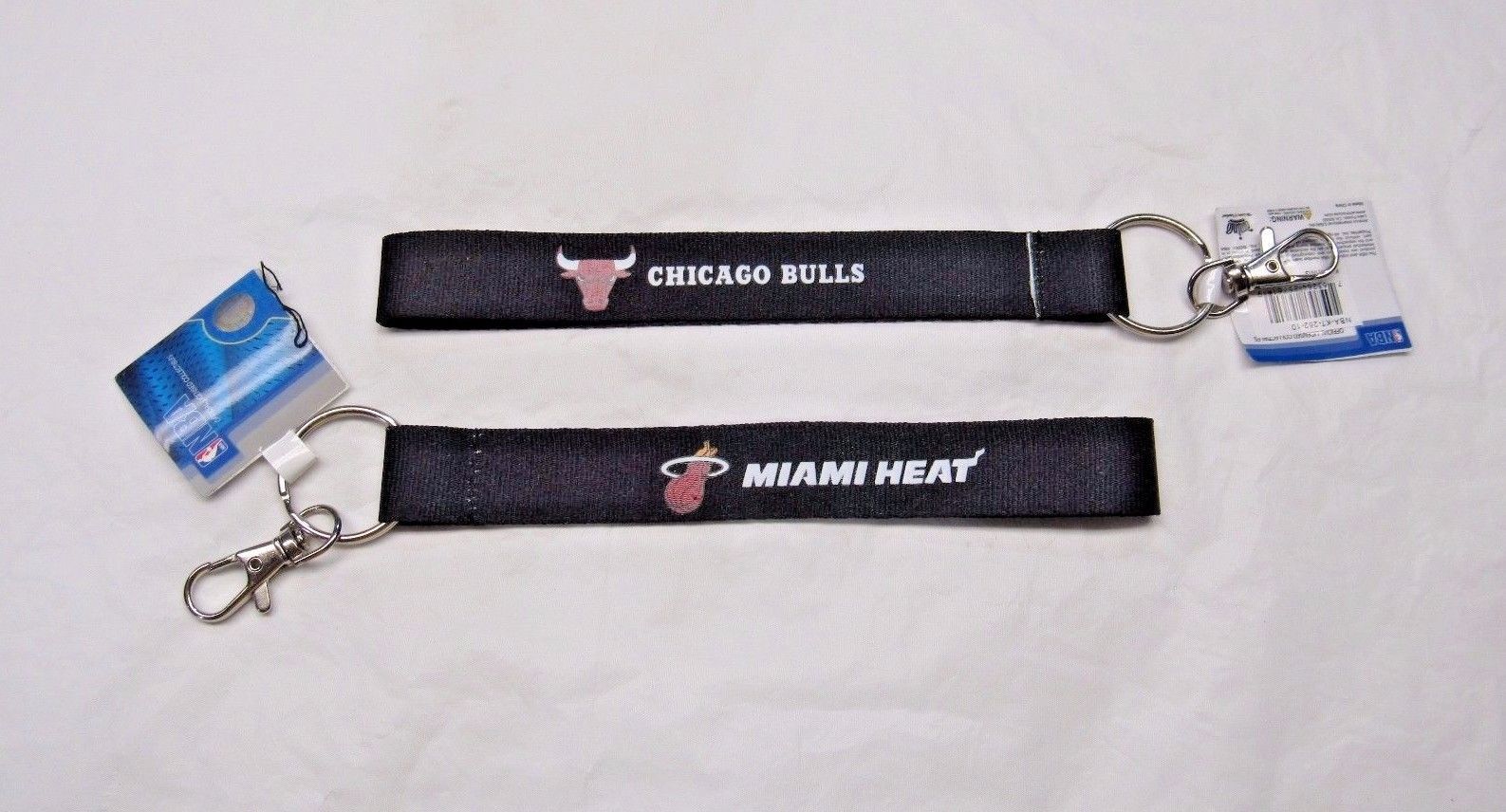 NBA Wristlet Key Chains 8.5" Long .75" Wide Made by Aminco Select Team Below - $7.95