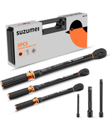 Torque Wrench Set, 1/4 3/8 1/2 in Drive, Dual Scale, Click Type (3-Piece) - $117.53