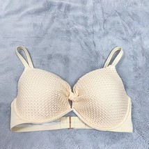 Shade &amp; Shore Crochet Bikini Bra Cream Padded Underwire Swimwear Womens 38D - £13.13 GBP
