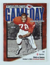 Bobby Bell Signed Autographed 2003 Kansas City Chiefs Gameday Magazine - £31.14 GBP
