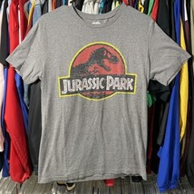 Jurassic Park Adult Small Gray T Shirt Old Navy Distressed Pre Owned - $13.49