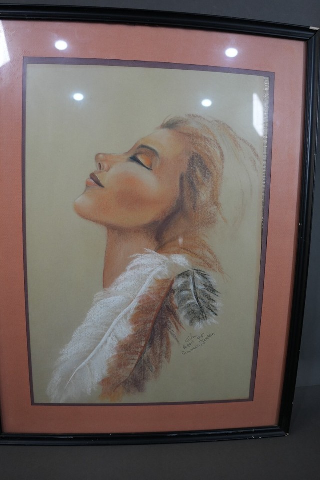 Original Oil Painting 1995 Jordanian Artist Size 24" by 17" Item image 6