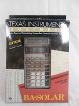 Vintage Texas Instruments BA-SOLAR Business Analyst Calculator Tested - $27.91