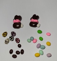Dollhouse Easter Chocolates Bunny Eggs Decorated Holiday Candy - £7.16 GBP