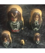 5PCS HANDMADE RUSSIAN NESTING DOLL OF KISS ROCKBAND  - $54.69 CAD