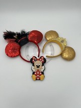 2 Set OOAK Custom Disney World WDW Mickey Ears Headband Beauty Beast Dis... - £18.63 GBP