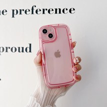 Bright Color Clear Silicone Oval Case For iPhone 14 13 12 11 Pro Max XS X XR 7 8 - £5.84 GBP