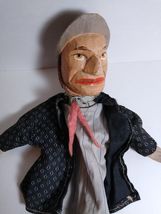 Hand Carved Wooden Head Marionette Puppet Italy Cloth Clothes 12" Handpa... - $105.29
