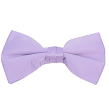 Boy&#39;s Poly Satin Clip On Bow Ties - Lavender - $6.92