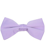 Boy&#39;s Poly Satin Clip On Bow Ties - Lavender - £5.45 GBP