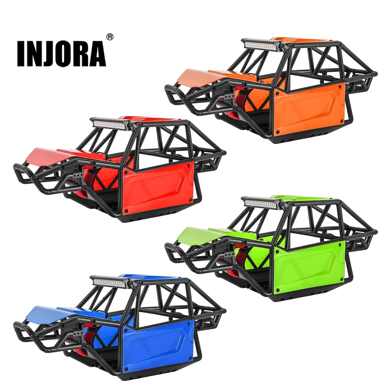 INJORA Nylon Rock Buggy Body Shell Chassis Kit for 1/10 RC Crawler Car A... - $63.98