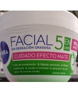 NIVEA FACIAL 5 CUIDADO EFECTO MATE HYDRATING CREAM - GRANDE - 375ml ENVI... - £22.55 GBP