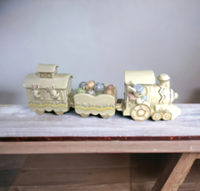 Lenox Ivory Color Porcelain Easter Bunny Train Bunny Engineer and 4 Pass... - £58.83 GBP