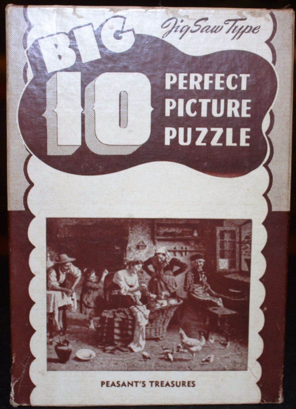 Vintage Big 10 Peasant&#39;s Treasures 250 Plus Piece Puzzle - Complete - $10.00