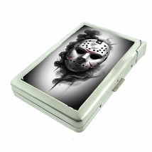 Hockey Horror Mask Halloween 100&#39;s Cigarette Case lighter ID Holder Wallet - $21.73