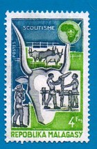 Malagasy Republic Mint Postage Stamp (1974) 4f World Scout Conference Scott #504 - £2.42 GBP