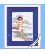 Vintage Weekender “Gull Lighthouse” Counted Cross-stitch Kit with Mat in... - $15.95