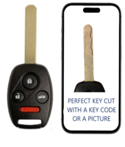 KEY CUT +  Remote Key For 2008 - 2013 Honda Accord Coupe  CR-V FIT MLBHL... - $28.04