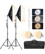 Wisamic Softbox Lighting Kit, 20X28-Inch Photography Softbox Kit, 2800K-... - $1,701.21 MXN