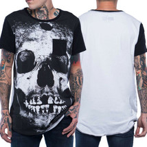 Iron Fist Loose Tooth Skeleton Skull X-Ray Relaxed Mens T-Shirt White Bl... - $29.99